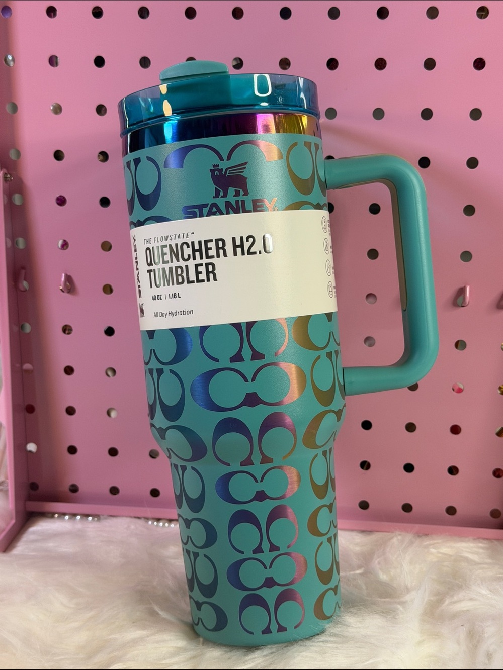 CUSTOM STANLEY CUP 40oz
Teal Pattern